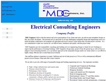 Tablet Screenshot of mdceng.com